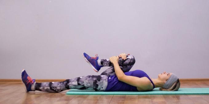Einfache Yogaübungen: Kniehaltung