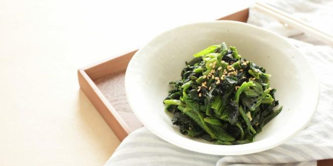 Koreanischer Salat, der Sie in Spinat verlieben wird