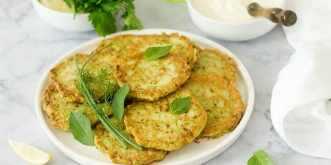 Einfache Zucchini-Pfannkuchen