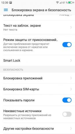 sperren Bildschirm auf Android. Smart Lock
