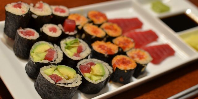 auf nüchternen Magen: Sushi