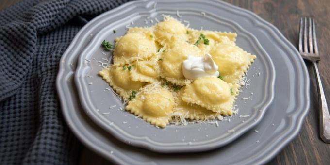 Ravioli mit Hühnchen