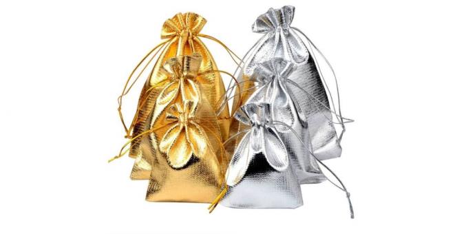 Geschenk-Verpackung: glänzende Tasche