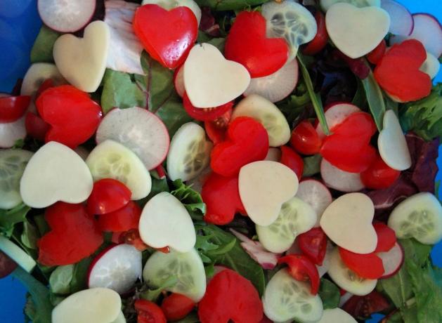 Geschenke zum Valentinstag: Gemüsesalat