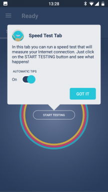 Meteor - schöne App, die Netzwerk-Geschwindigkeit zu testen