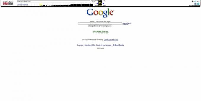 Webarchiv: Eine Kopie der Google-Website