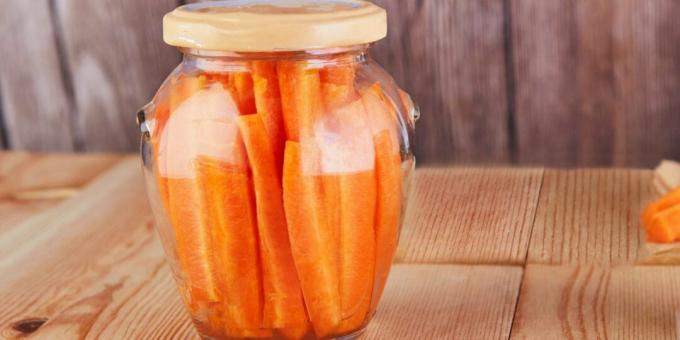 Karotten ohne Essig für den Winter