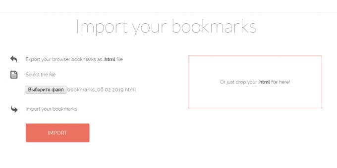 Booky.io: Lesezeichen importieren
