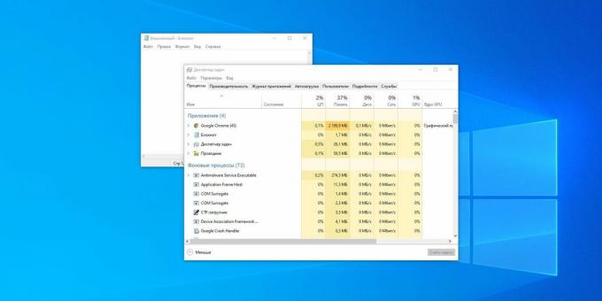 Windows Notepad ist sehr leicht und schnell