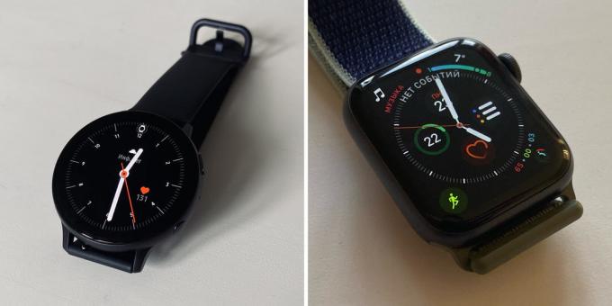 Samsung Galaxy Uhr Active 2: Vergleich mit Apple Watch Series 5