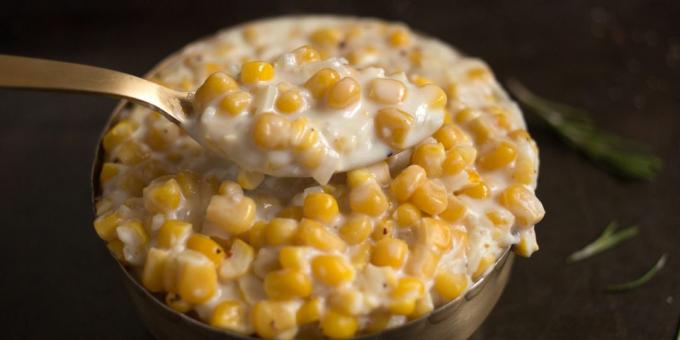 Beilage von Mais: Das fertige Gericht