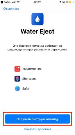 Wenn Wasser in das iPhone bekommt: die Schaltfläche „Get die Eingabeaufforderung“