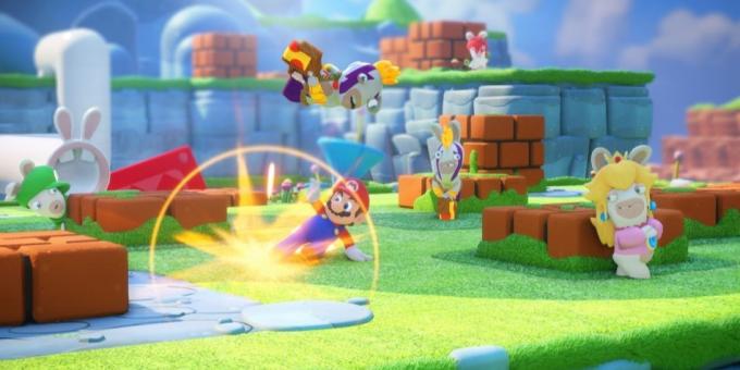 Spiele auf dem Nintendo Switch: Mario + Rabbids Kingdom Schlacht