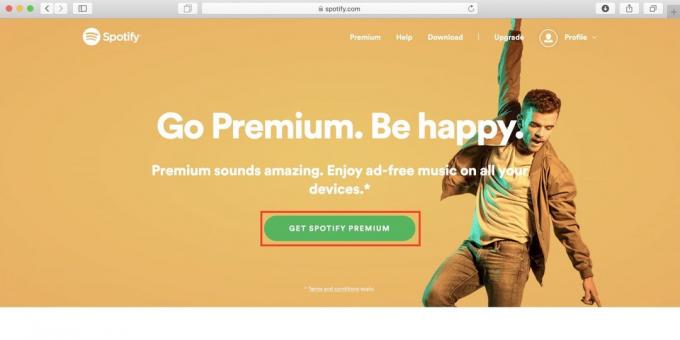 Wie verwenden Spotify in Russland klicken Sie Spotify Premium-