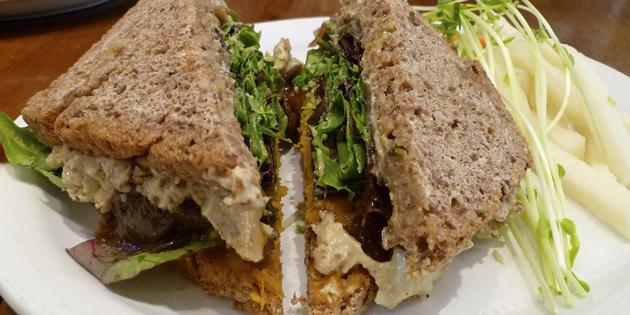 Rezepte fleischlos Gerichte: Sandwich mit Bohnenpaste