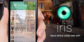 Iris App hilft komfortable Android-Smartphone auf dem Sprung zu verwenden