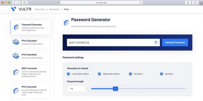 Passwörter Generator Vultr