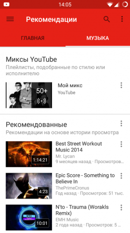YouTube-Playlist-Auswahl
