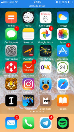 iOS 11: Eingabebildschirm