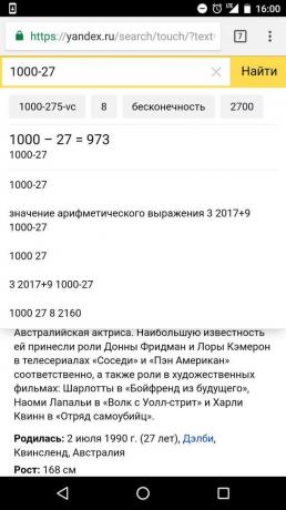 „Yandex“: Berechnungen in der Suchleiste