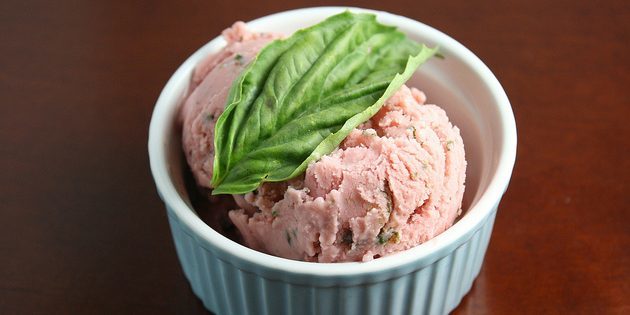 Eissorten: gefrorener Joghurt
