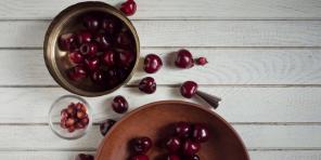 Wie ein Keks Bar mit Kirschen kochen und Schokolade