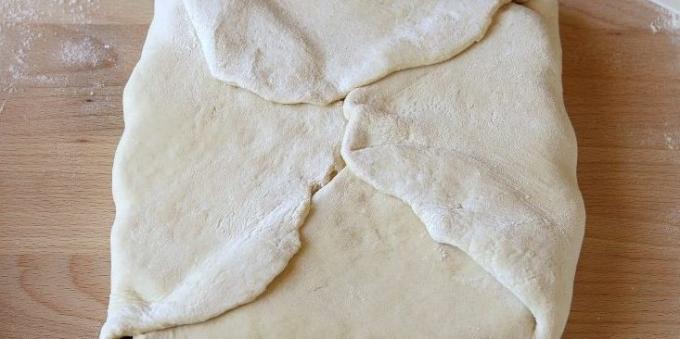 Wickeln Sie die Butter in den Teig: Wie eine hausgemachte Blätterteig kochen
