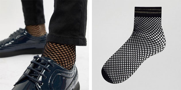 Schöne Socken: Herrensocken Netz