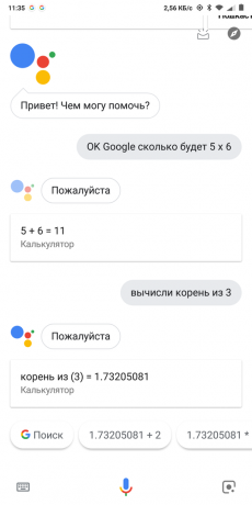 Google Now-Rechner
