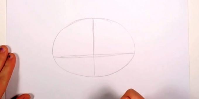 Planen Sie einen ovalen Bleistift