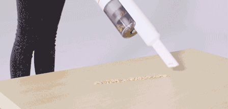 Wie ein Staubsauger wählen: Handstaubsauger den Sand, verschüttete Getreide oder anderen Lebensmitteln entfernen