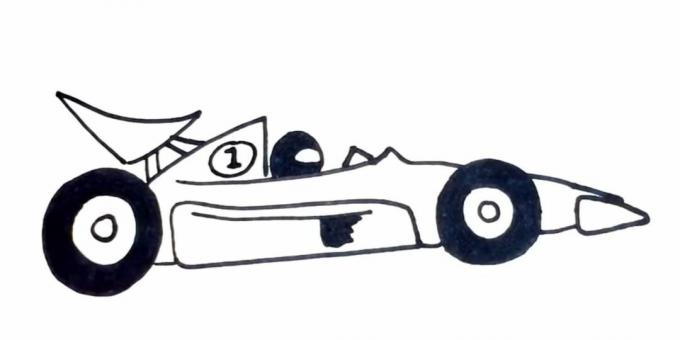 Wie zeichnet man einen Rennwagen