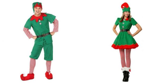 Weihnachtskostüme für Erwachsene: eine niedliche Elfe