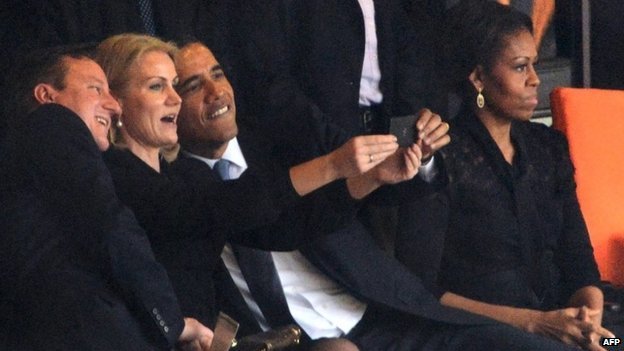 Selfie Obama, Helle Thorning-Schmidt und David Cameron