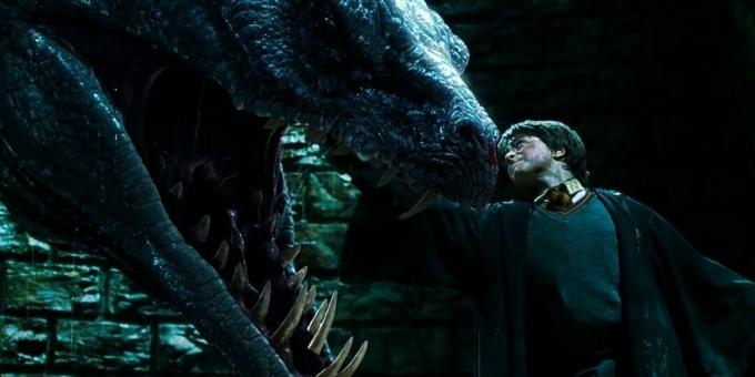 Aufnahme aus dem Film über die Schlange "Harry Potter und die Kammer des Schreckens"