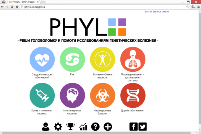 Phylo, die Untersuchung der genetischen Krankheiten