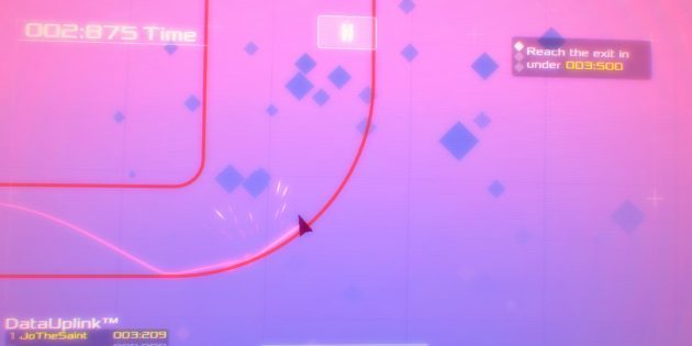 Daten Flügel - Neon inspirierte Arcade-Spiel von Science-Fiction-80