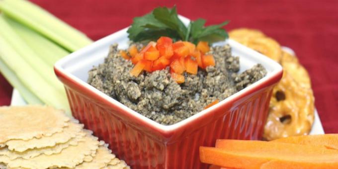 Kaviar aus getrockneten Pilzen