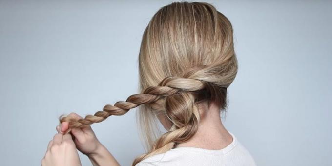 Frisuren für lange Haare: Haar Twist zweiten Teil
