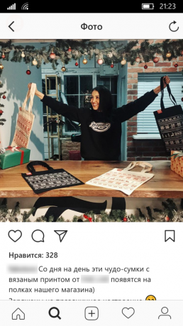 Das Geschäft in Instagram: Live-Fotos