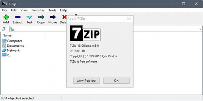 7-Zip - ein kostenloses Programm zum Erstellen und Archive