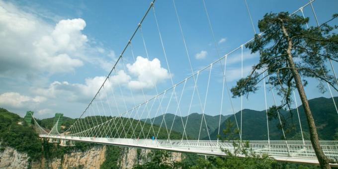 Die gruseligsten Brücken: Zhangjiajie Glasbrücke