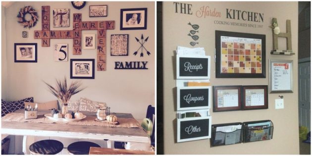 Die Küche: dekorieren die Wände