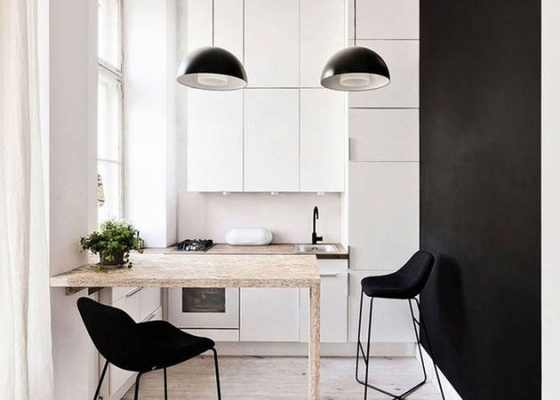 Kleine Küche Design: linear Layout