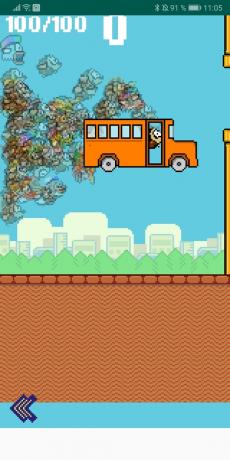 Bus von Fortnite in der Battle Royal für Flappy Bird