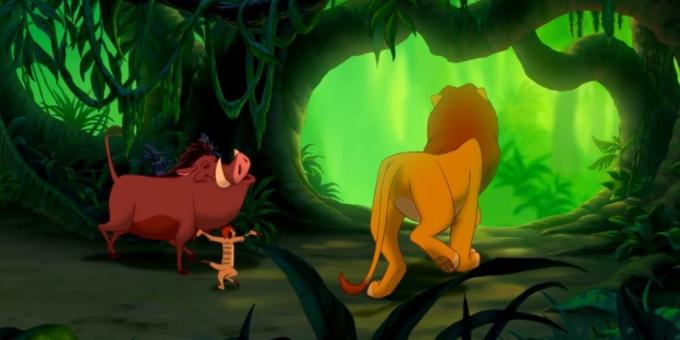 Cartoon "The Lion King": realistisch Tiere dargestellt