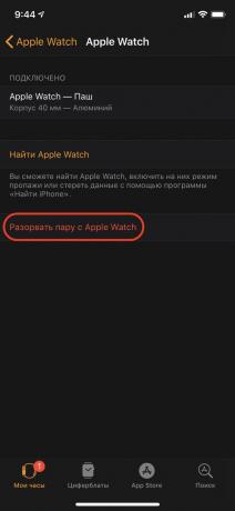 Wie erfolgt die Übertragung von Daten von iPhone zu iPhone: Apple Watch untie