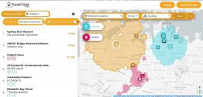 Traveltime Maps-Service kann Ihnen helfen, in der Nähe Sehenswürdigkeiten finden