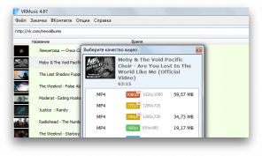 VKMusic - einfaches Programm zum Herunterladen von Inhalten aus dem „VKontakte“ verwenden und nicht nur