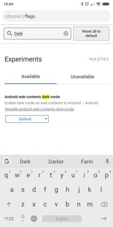 Nachtmodus auf Chrome: Android Webinhalte dunklen Modus